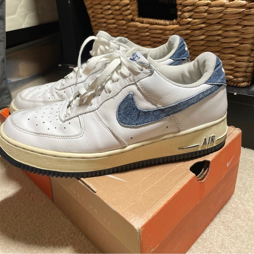 2001 Nike Air Force 1 Low “Denim” with original box Men’s 9.5 RARE!